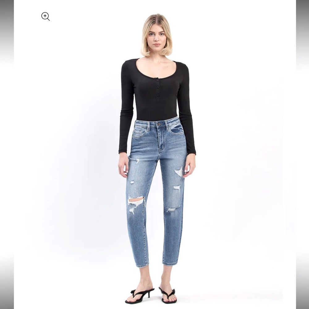 Vervet Denim High Rise Crop Jean